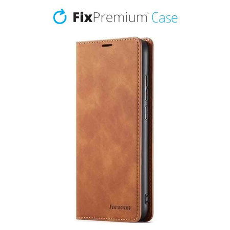 FixPremium - Puzdro Business Wallet pro iPhone 11 Pro Max, hnědá