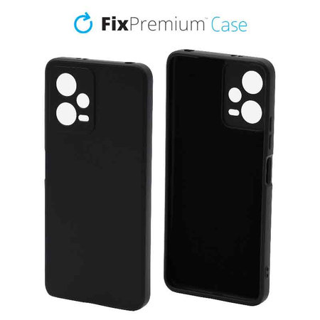 FixPremium - Puzdro Rubber pro Xiaomi Redmi Note 12 5G, černá