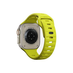 FixPremium - Řemínek Sport Silicone pro Apple Watch (42, 44, 45 a 49mm), tartrazine