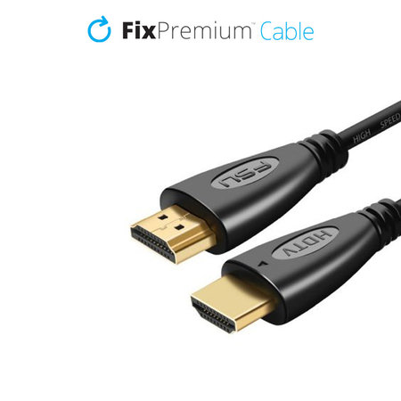 FixPremium - HDMI / HDMI Kabel, HDMI 2.0 (1.5m), černá