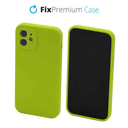 FixPremium - Silikónové Pouzdro pro iPhone 12, neon green