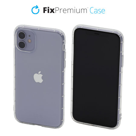 FixPremium - Pouzdro Clear pro iPhone 12 a 12 Pro, transparentná