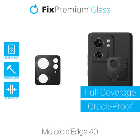 FixPremium Glass - Tvrdené sklo zadní kamery pro Motorola Edge 40