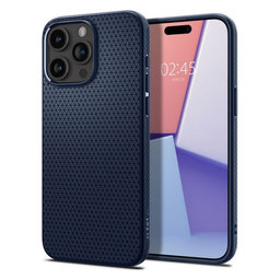 Spigen - Pouzdro Liquid Air pro iPhone 15 Pro, navy blue