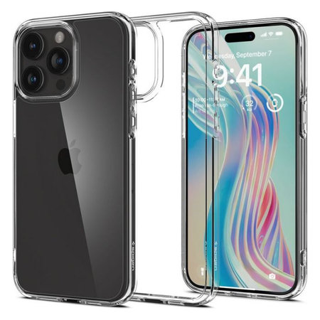 Spigen - Pouzdro Ultra Hybrid pro iPhone 15 Pro, crystal clear