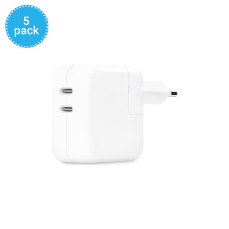 Apple - 35W Dual USB-C Nabíjecí Adaptér - MNWP3ZM/A (5 Pack)