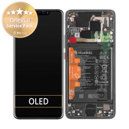 Huawei Mate 20 Pro - LCD Displej + Dotykové Sklo + Rám + Baterie (Black) - 02352FRL Genuine Service Pack