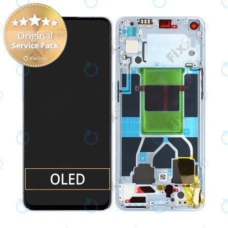 Oppo Reno 6 5G CPH2251 - LCD Displej + Dotykové Sklo + Rám (Arctic Blue) - 4907750 Genuine Service Pack