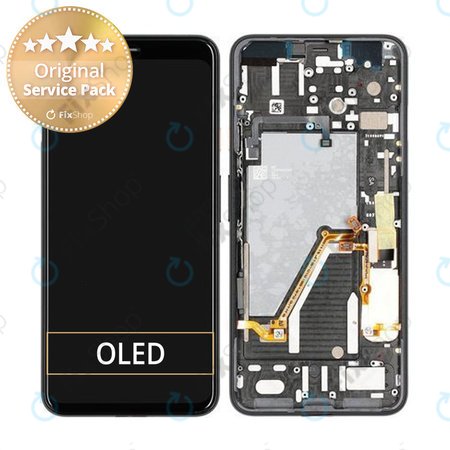 Google Pixel 4 XL - LCD Displej + Dotykové sklo + Rám - 20GC20W0013 Genuine Service Pack