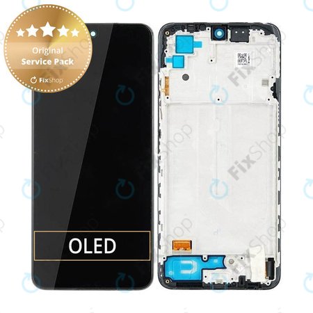 Xiaomi Redmi Note 10 - LCD Displej + Dotykové Sklo + Rám (Onyx Grey) - 5600020K7A00 Genuine Service Pack