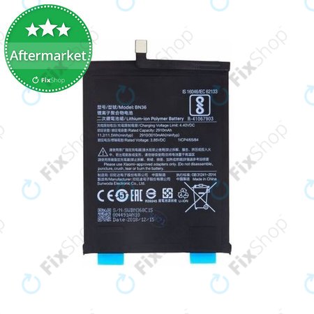 Xiaomi Mi A2 (Mi 6X) - Baterie BN36 3010mAh