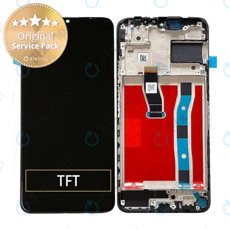 Huawei Nova Y70 Mega-L29E - LCD Displej + Dotykové Sklo + Rám (Midnight Black) - 02354WHN Genuine Service Pack