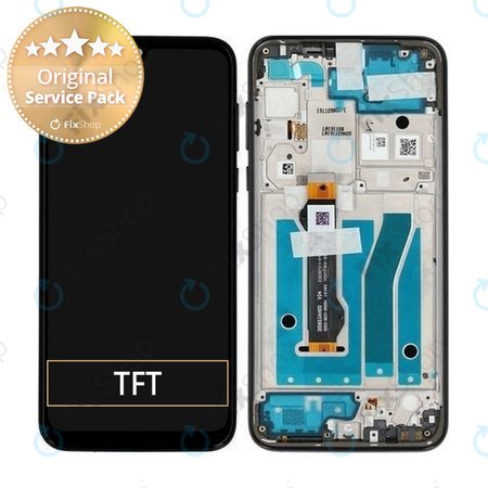 Motorola Moto G8 Plus - LCD Displej + Dotykové Sklo + Rám (Dark Blue) - 5D68C15528 Genuine Service Pack