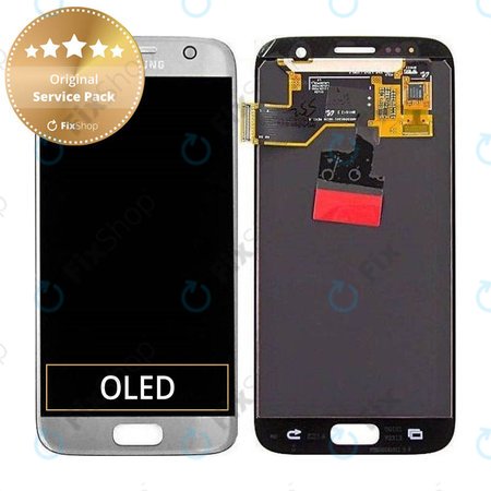 Samsung Galaxy S7 G930F - LCD Displej + Dotykové Sklo (Silver) - GH97-18523B, GH97-18761B, GH97-18757B Genuine Service Pack