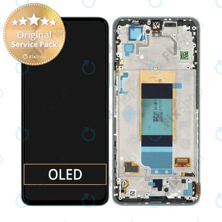 Xiaomi Poco F4 5G 22021211RG, 22021211RI - LCD Displej + Dotykové Sklo + Rám (Nebula Green) - 56000JL11R00 Genuine Service Pack