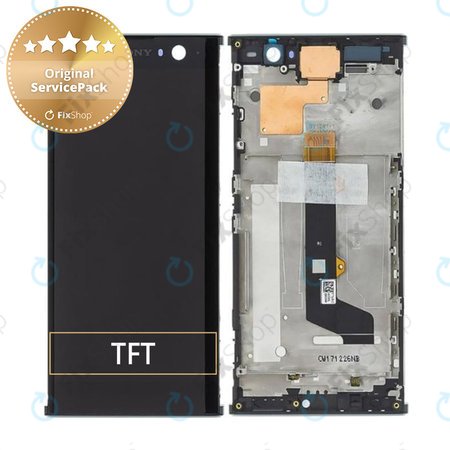 Sony Xperia XA2 H4113 - LCD Displej + Dotykové Sklo + Rám (Black) - 78PC0600020 Genuine Service Pack