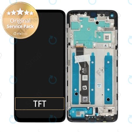 Motorola Moto G9 Plus - LCD Displej + Dotykové Sklo + Rám (Black) - 5D68C17281 Genuine Service Pack