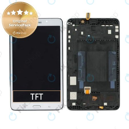 Samsung Galaxy Tab 4 7.0 T230 - LCD Displej + Dotykové Sklo + Rám (White) - GH97-15864B Genuine Service Pack