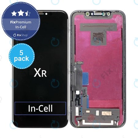 Apple iPhone XR - LCD Displej + Dotykové Sklo + Rám In-Cell FixPremium (5 Pack)