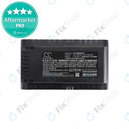 Samsung Jet 75, 75 Multi, 75 Premium, VS70, 90, VS9000 - Baterie VCA-SBT90, VCA-SBT90E, DJ96-00221A Li-Ion 21.6V 2000mAh HQ