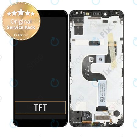 Xiaomi Mi A2 - LCD Displej + Dotykové Sklo + Rám (Black) - 5606100530B6 Genuine Service Pack