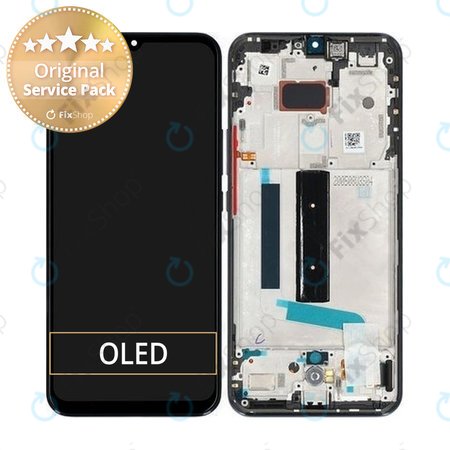 Xiaomi Mi 10 Lite - LCD Displej + Dotykové Sklo + Rám (Cosmic Grey) - 56000400J900 Genuine Service Pack