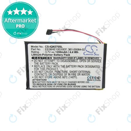 Garmin Nuvi 3700, 3760, 3760T, 3790, 3790T - Baterie 361-00046-02, 361-00064-02, EE06HE10E00EF 1200mAh HQ