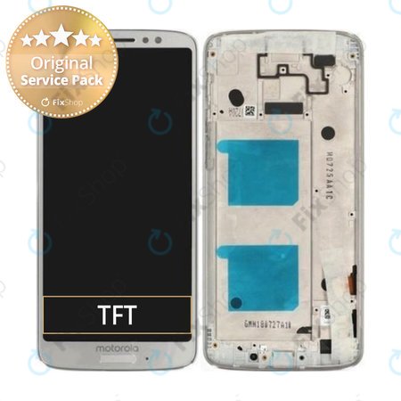 Motorola Moto G6 XT1925 - LCD Displej + Dotykové Sklo + Rám (Silver) - 5D68C10108 Genuine Service Pack