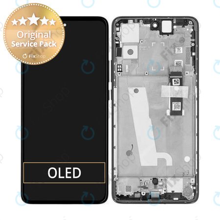 Motorola Edge 30 XT2203 - LCD Displej + Dotykové Sklo + Rám (Black) - 5D68C20584 Genuine Service Pack