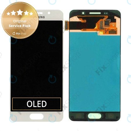 Samsung Galaxy A3 A310F (2016) - LCD Displej + Dotykové Sklo (White) - GH97-18249A Genuine Service Pack