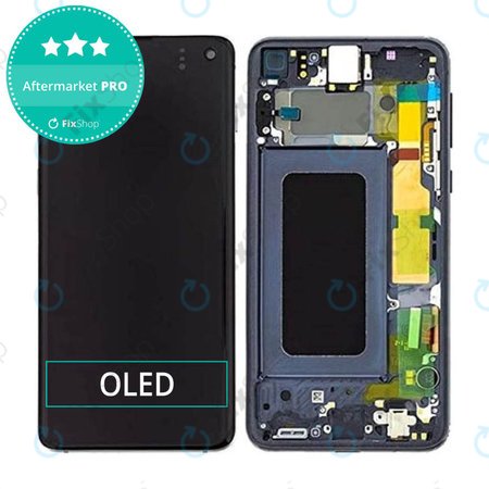 Samsung Galaxy S10e G970F - LCD Displej + Dotykové Sklo + Rám (Prism Black) OLED