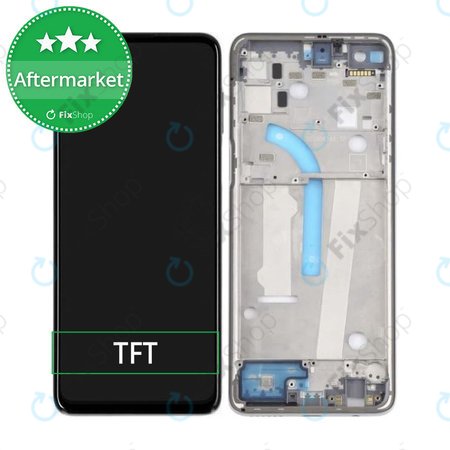 Motorola Moto G100 XT2125 - LCD Displej + Dotykové Sklo + Rám (Slate Grey) TFT