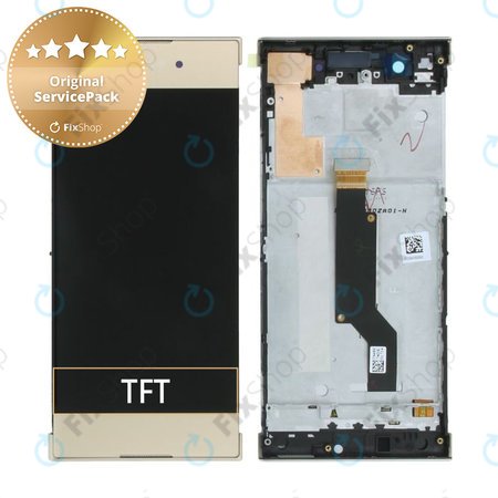 Sony Xperia XA1 G3121 - LCD Displej + Dotykové Sklo + Rám (Gold) - 78PA9100040, 78PA9100120, 78PA9100080 Genuine Service Pack