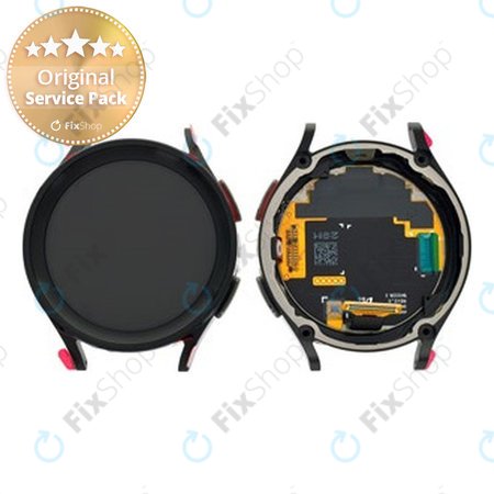 Samsung Galaxy Watch 5 Pro 45mm R925 - LCD Displej + Dotykové Sklo + Rám (Black Titanium) - GH82-30045B Genuine Service Pack