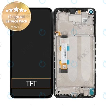 Xiaomi Redmi Note 9T 5G - LCD Displej + Dotykové Sklo + Rám (Nightfall Black) - 5600030J2200 Genuine Service Pack